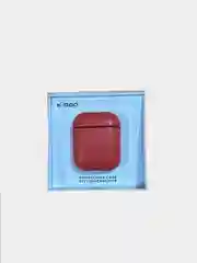 Красный чехол из эко-кожи K-Doo LuxCraft для AirPods 1 / 2 Premium , Pro Премиум
