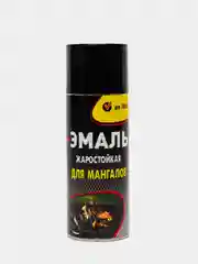 Эмаль для мангалов жаростойкая, черная, аэрозоль 520 мл, до +1000С.