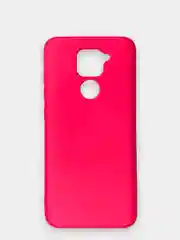 Фуксия чехол Xiaomi Redmi Note 9, Редми Нот 9 силиконовый, с закрытым низом и бархатом внутри