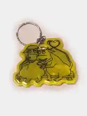 Вишнёвый брелок световозвращающий, быки и коровы