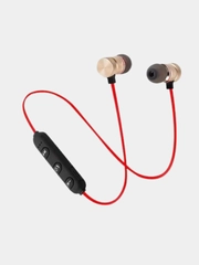 Магнитные Bluetooth наушники Sports с микрофоном, черные