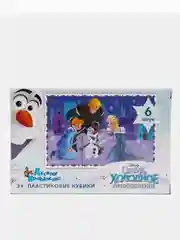 Кубики детские с картинкой, 6 кубиков. Холодное сердце Эльза, Олаф Disney