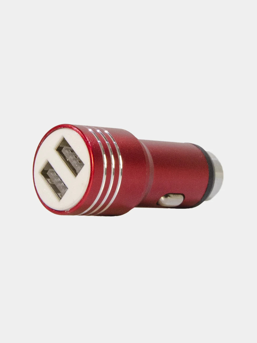 Красный автомобильное зарядное устройство 2 USB