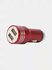Красный автомобильное зарядное устройство 2 USB