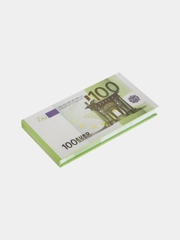 Блокнот отрывной 100 евро в жесткой обложке