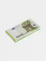 Блокнот отрывной 100 евро в жесткой обложке