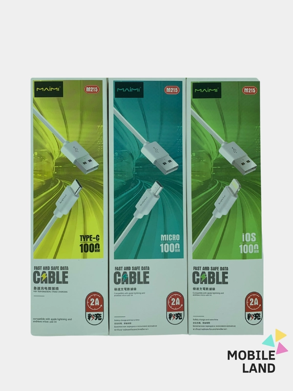 Кабель для зарядки USB - Type-C / USB - Lightning(Apple Iphone)/ Micro ,Maimi M215