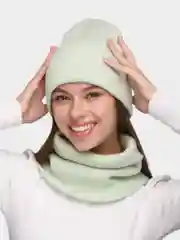 Мятный комплект двойной кашемировый