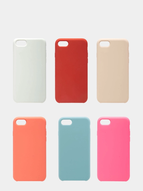Чехол Silicone Case для iPhone 7/8, прорезиненный