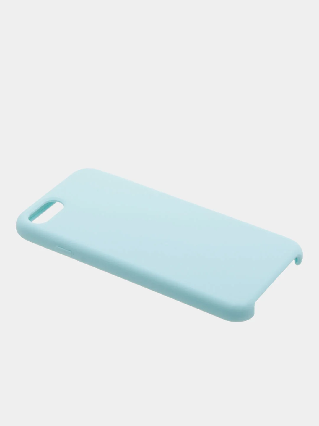 Голубой чехол Silicone Case для iPhone 7/8, прорезиненный