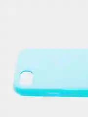 Голубой чехол Silicone Case для iPhone 7/8, прорезиненный