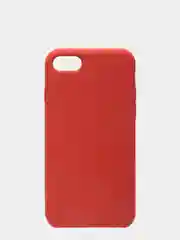 Красный чехол Silicone Case для iPhone 7/8, прорезиненный
