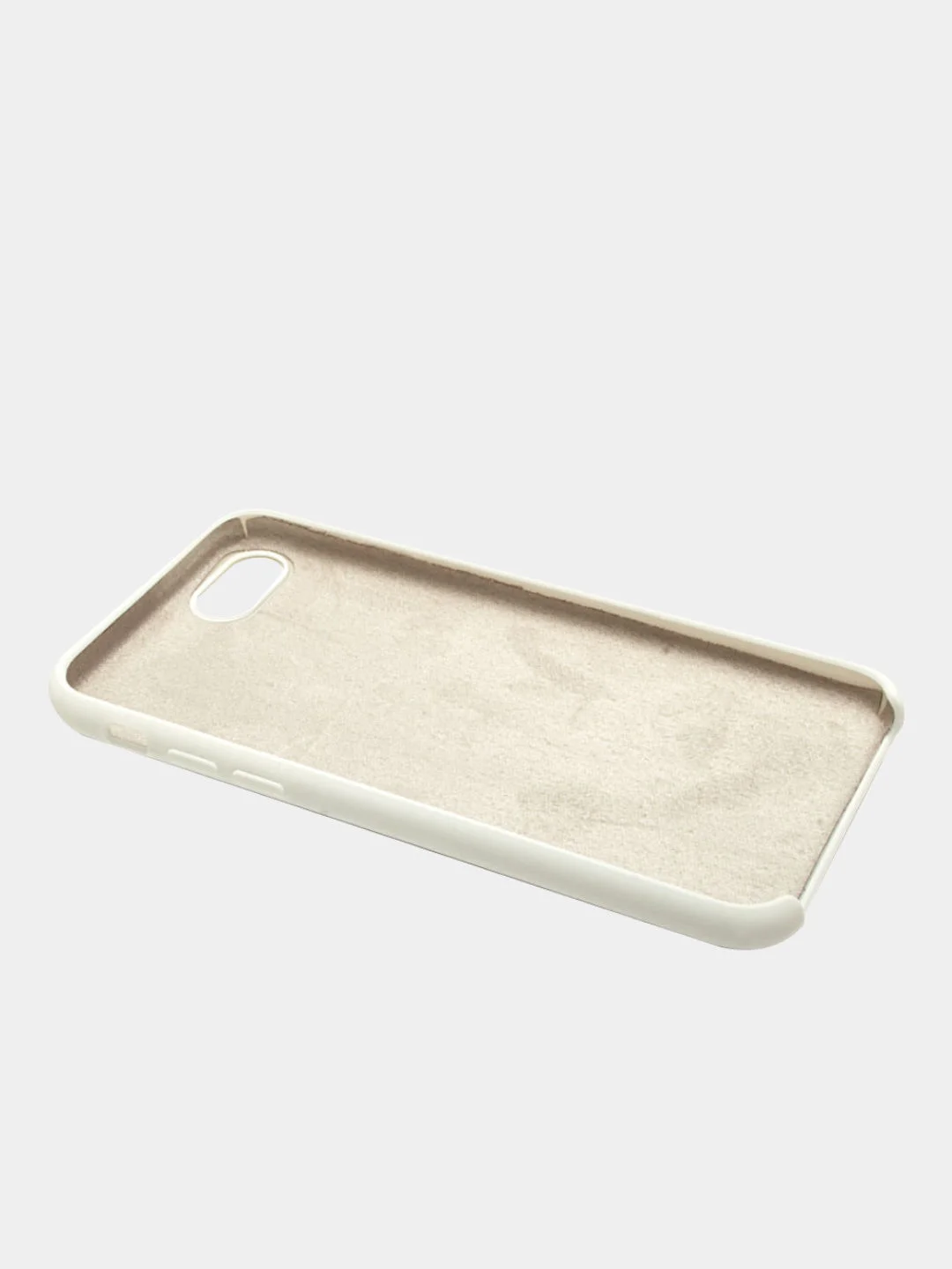 Белый чехол Silicone Case для iPhone 7/8, прорезиненный