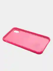 Тёмно-розовый чехол Silicone Case для iPhone XR, прорезиненный