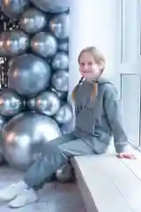 Костюм теплый для девочки/Спортивный костюм для девочки/Худи и джоггеры для девочки