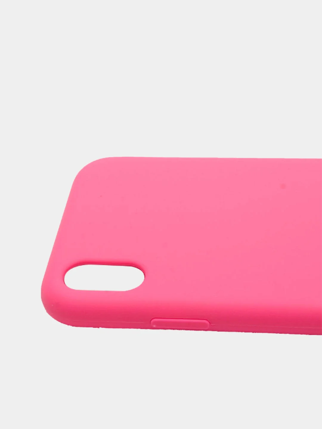 Тёмно-розовый чехол Silicone Case для iPhone XR, прорезиненный