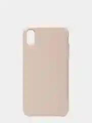 Светло-бежевый чехол Silicone Case для iPhone XR, прорезиненный