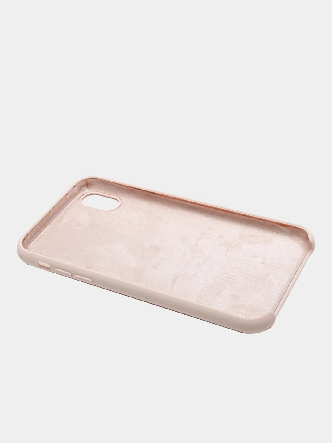 Светло-бежевый чехол Silicone Case для iPhone XR, прорезиненный