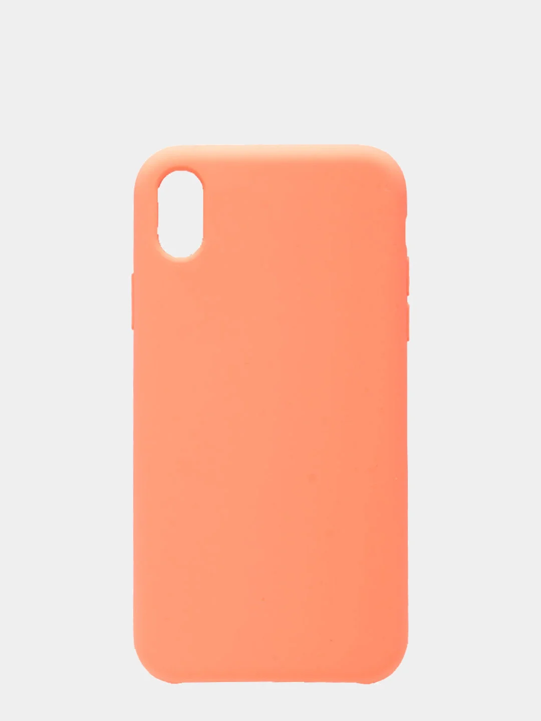 Коралловый чехол Silicone Case для iPhone XR, прорезиненный