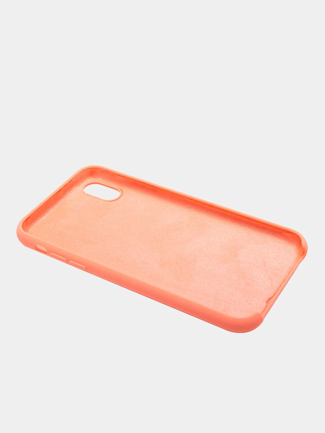Коралловый чехол Silicone Case для iPhone XR, прорезиненный