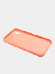 Коралловый чехол Silicone Case для iPhone XR, прорезиненный