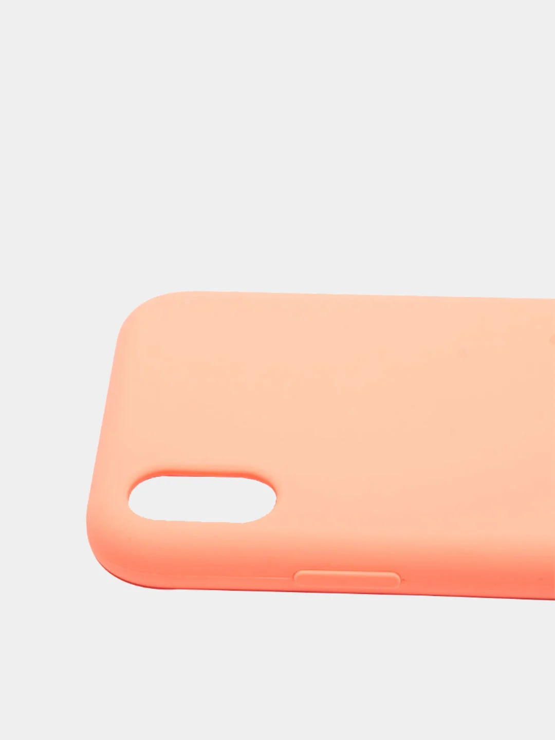 Коралловый чехол Silicone Case для iPhone XR, прорезиненный