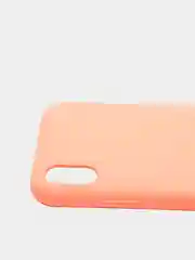 Коралловый чехол Silicone Case для iPhone XR, прорезиненный