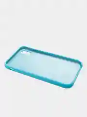 Голубой чехол Silicone Case для iPhone XR, прорезиненный