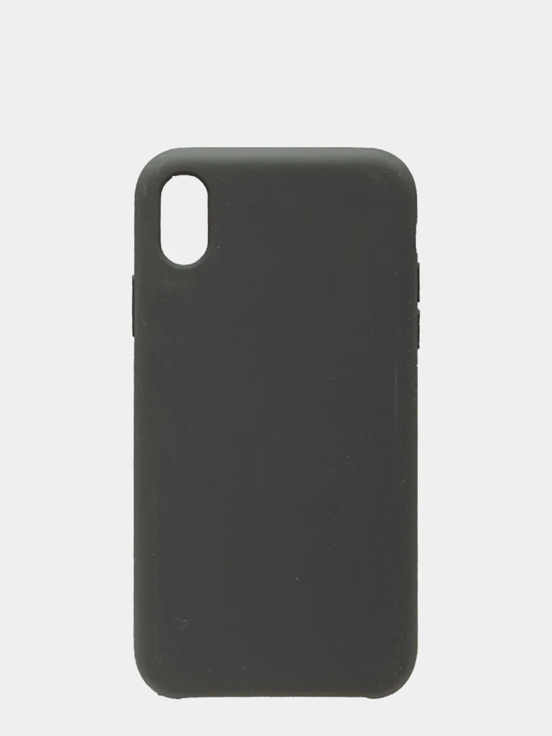 Тёмно-серый чехол Silicone Case для iPhone XR, прорезиненный