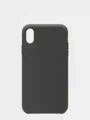 Тёмно-серый чехол Silicone Case для iPhone XR, прорезиненный