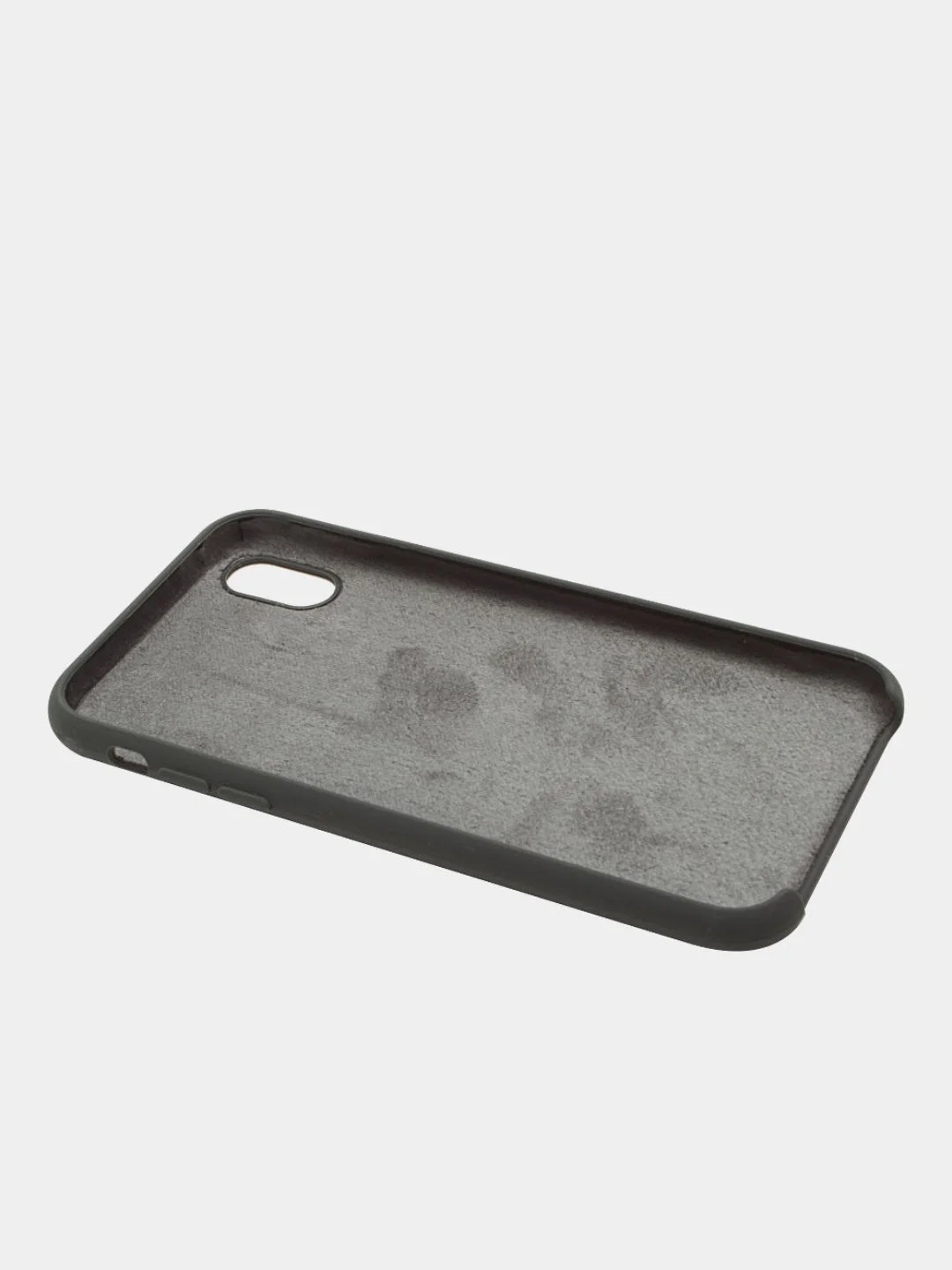 Тёмно-серый чехол Silicone Case для iPhone XR, прорезиненный