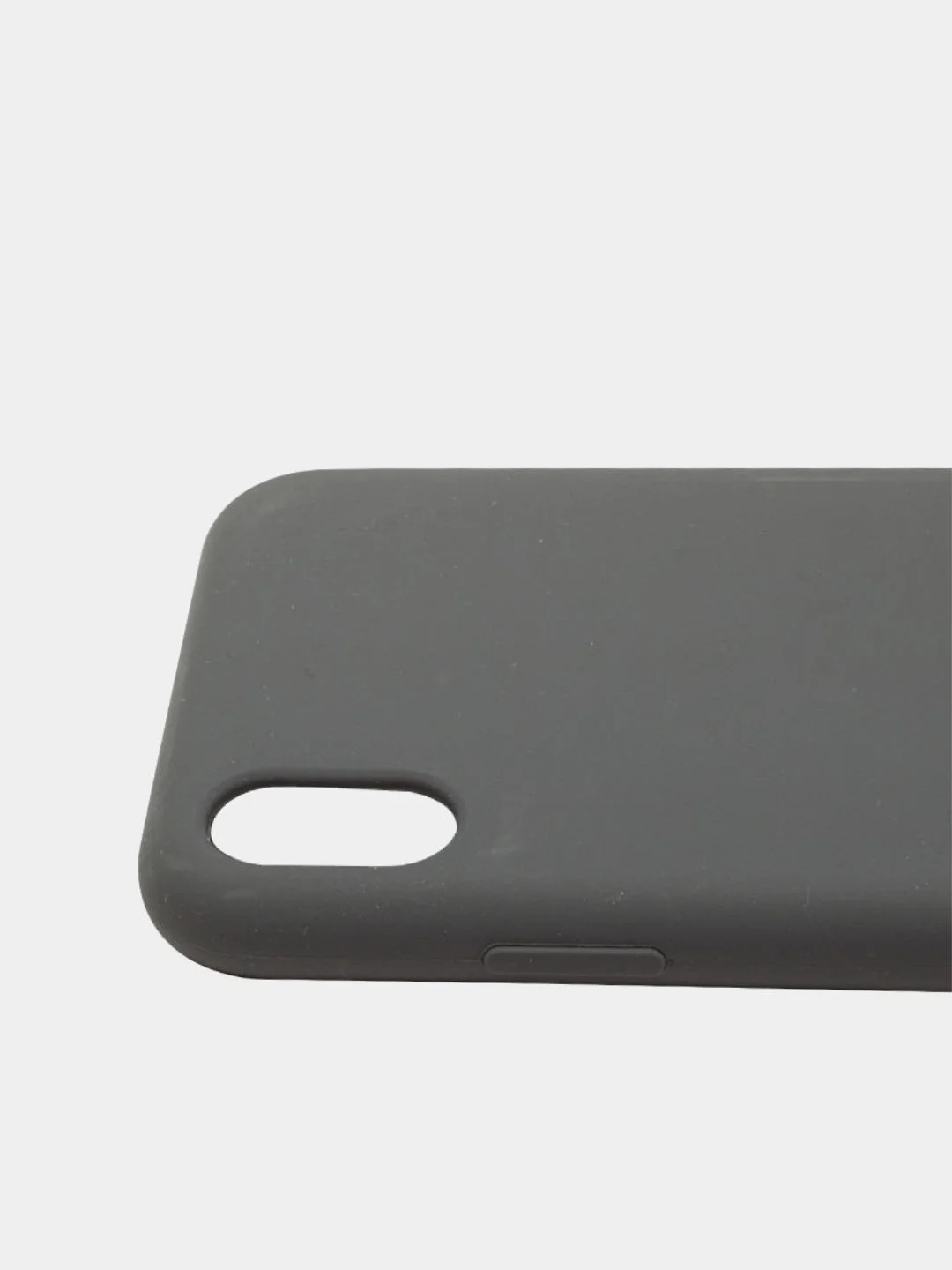 Тёмно-серый чехол Silicone Case для iPhone XR, прорезиненный