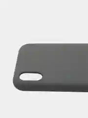 Тёмно-серый чехол Silicone Case для iPhone XR, прорезиненный