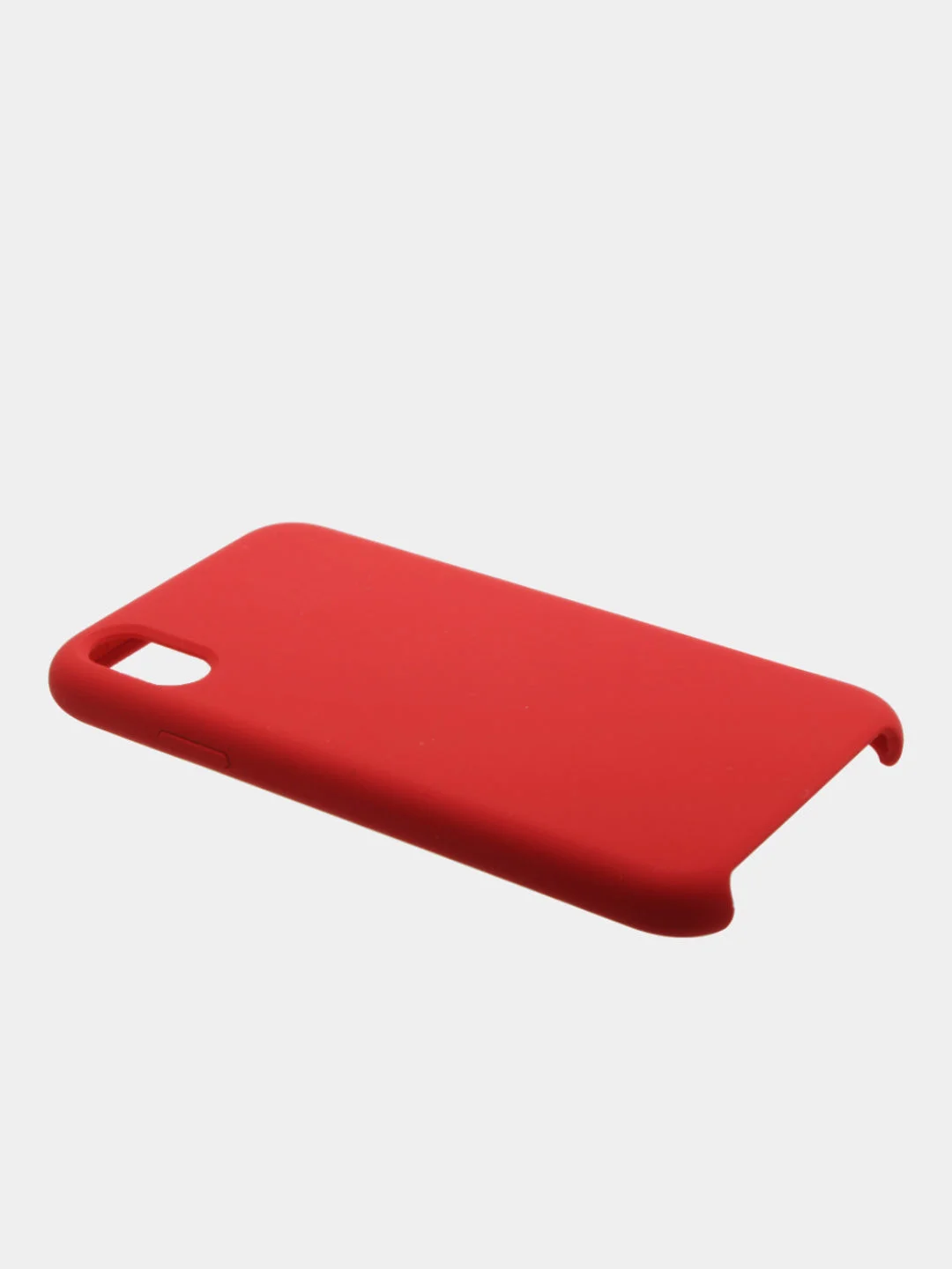 Красный чехол Silicone Case для iPhone XR, прорезиненный