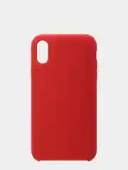 Красный чехол Silicone Case для iPhone XR, прорезиненный