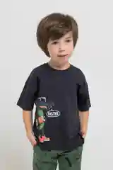 Черный футболка для мальчика оверсайз crockid
