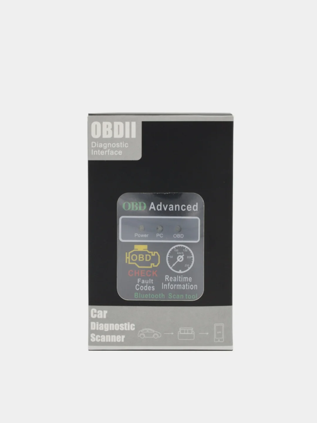 Автомобильный диагностический Bluetooth сканер-адаптер для Android ELM 327 V1.5 OBD-II