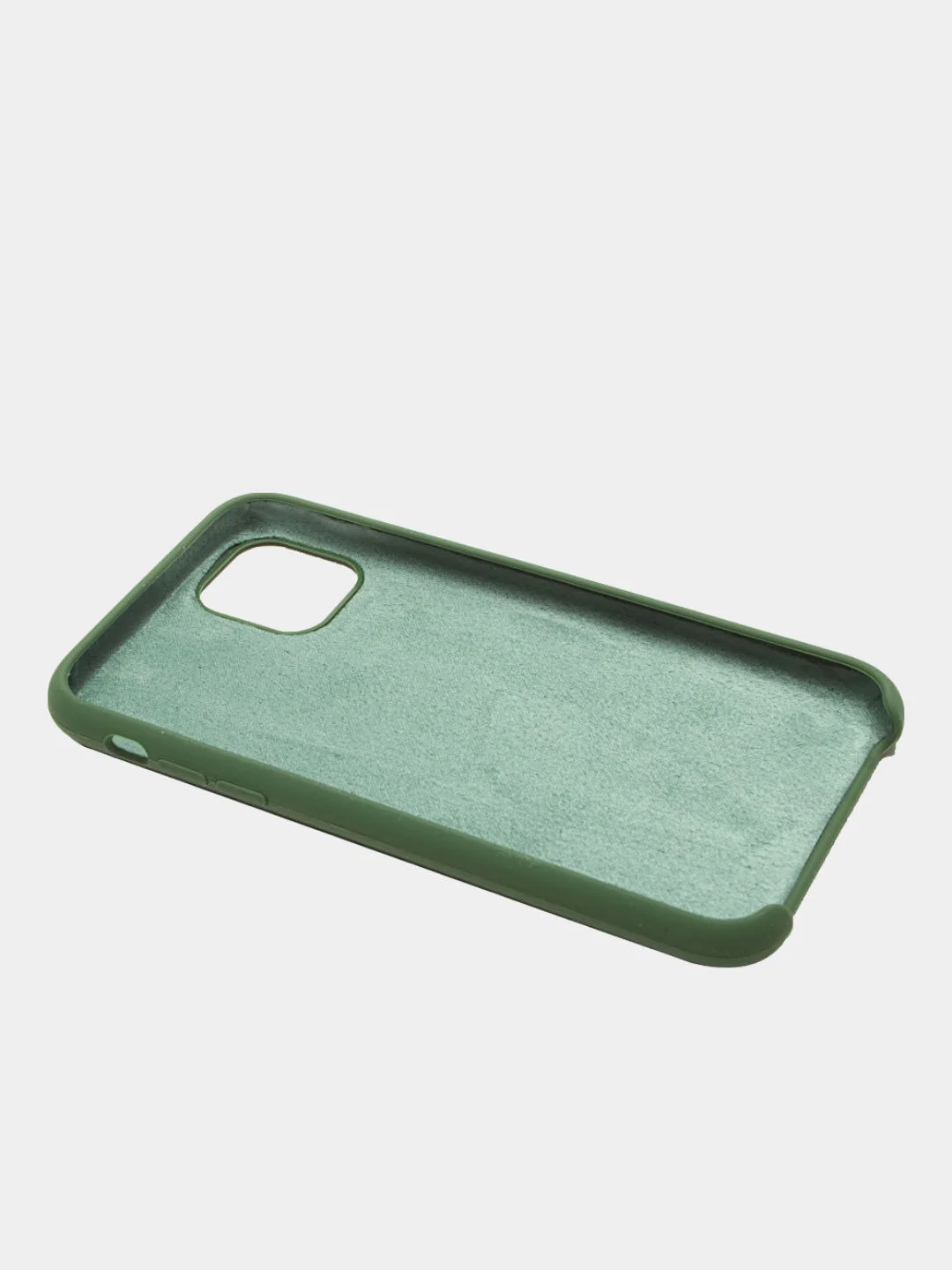 Хаки чехол Silicone Case для iPhone 11, прорезиненный