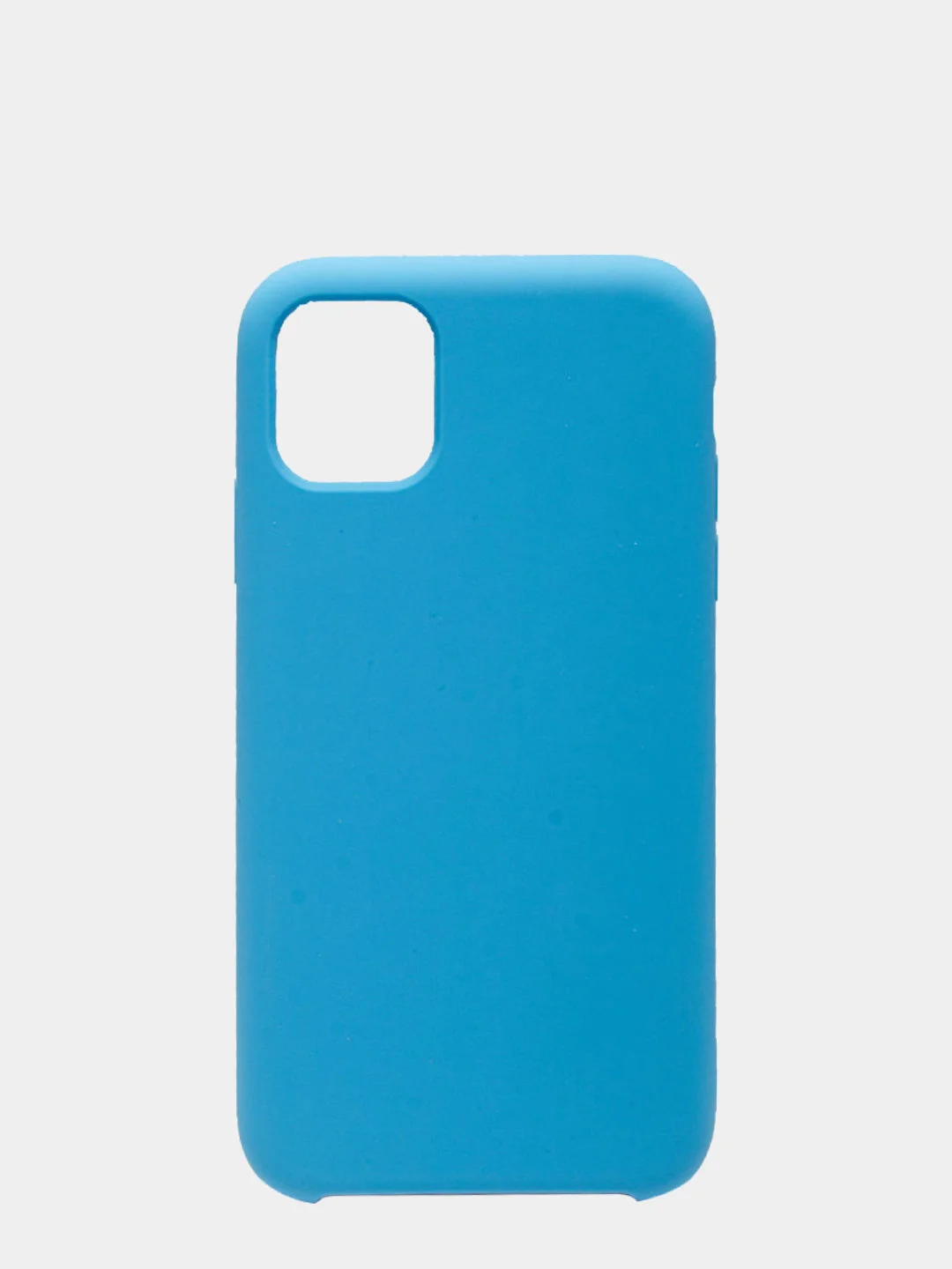 Голубой чехол Silicone Case для iPhone 11, прорезиненный