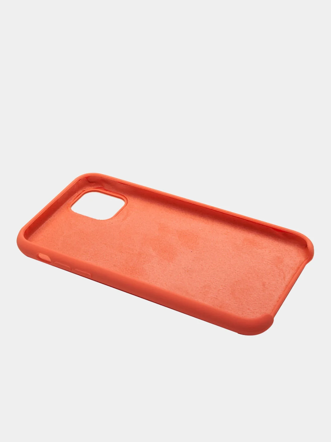 Коралловый чехол Silicone Case для iPhone 11, прорезиненный