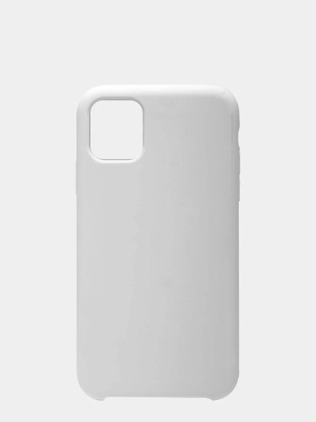 Белый чехол Silicone Case для iPhone 11, прорезиненный