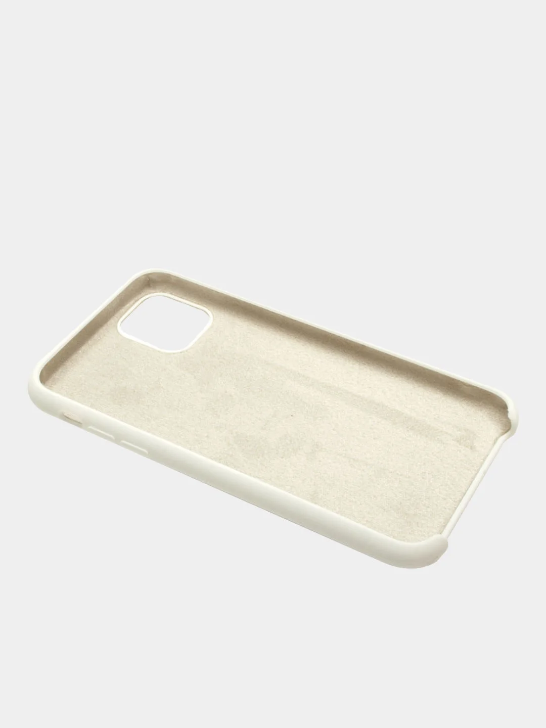 Белый чехол Silicone Case для iPhone 11, прорезиненный