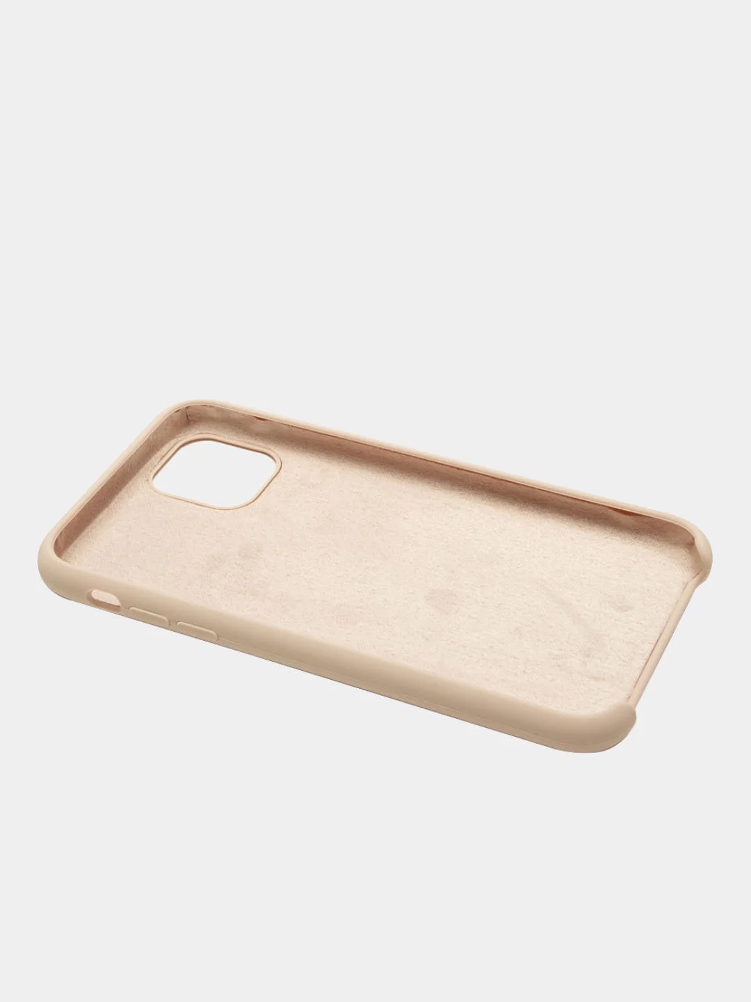 Светло-бежевый чехол Silicone Case для iPhone 11, прорезиненный