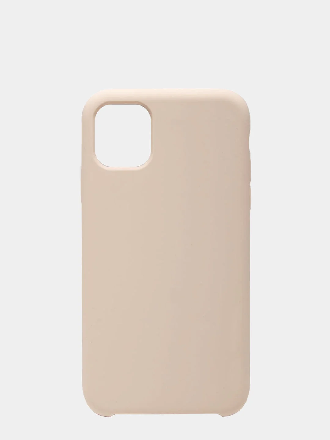 Светло-бежевый чехол Silicone Case для iPhone 11, прорезиненный