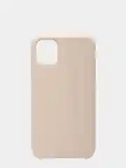 Светло-бежевый чехол Silicone Case для iPhone 11, прорезиненный