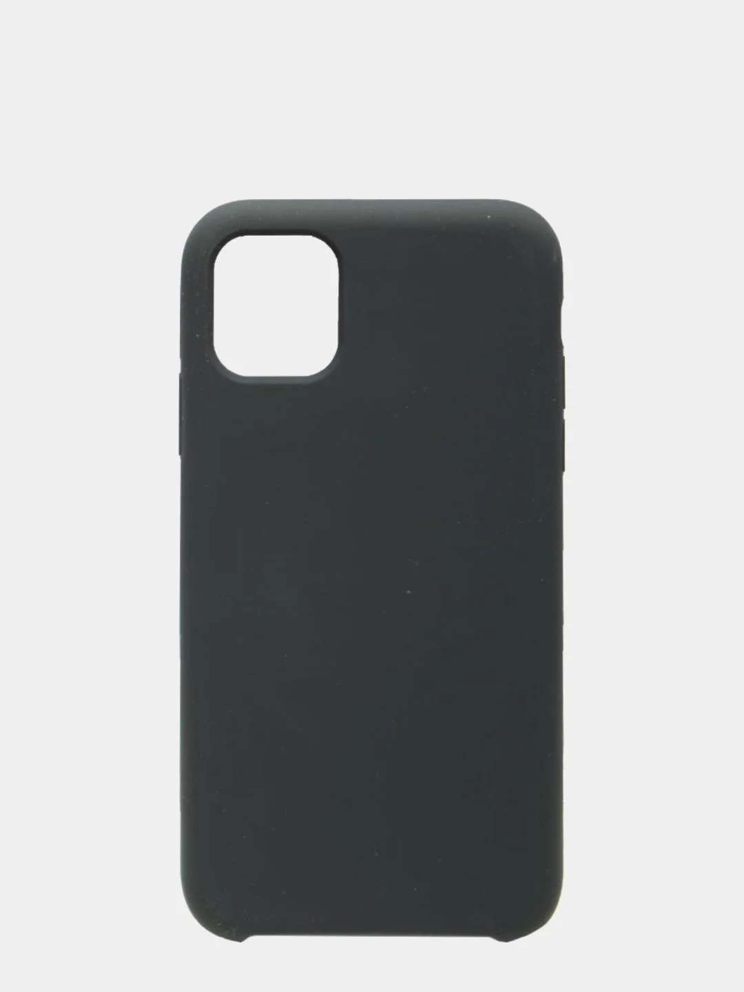 Тёмно-серый чехол Silicone Case для iPhone 11, прорезиненный