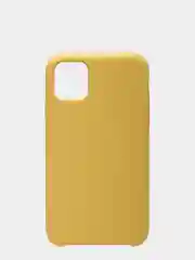 Горчичный чехол Silicone Case для iPhone 11, прорезиненный