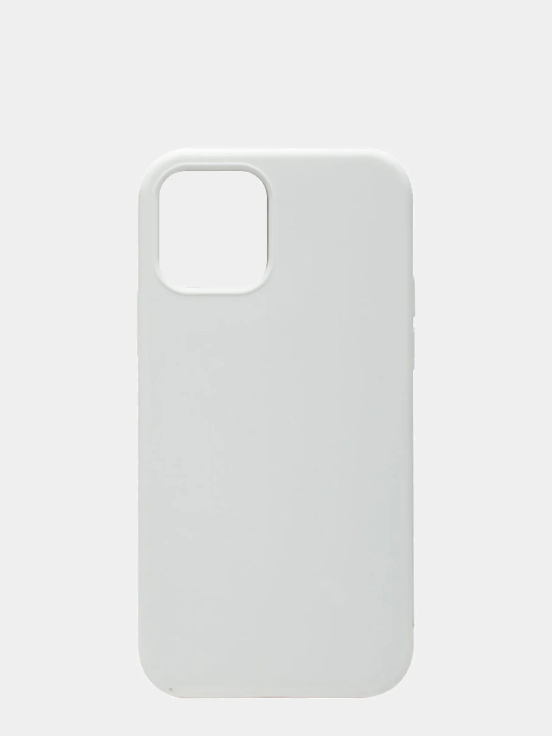 Белый чехол Silicone Case для iPhone 12/12 Pro, 6.1, прорезиненный