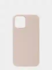 Светло-бежевый чехол Silicone Case для iPhone 12/12 Pro, 6.1, прорезиненный