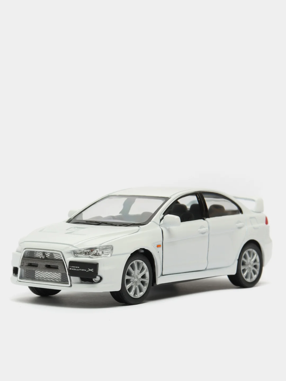 Белый металлическая машинка 2008 Mitsubishi Lancer Evolution X KT5329D